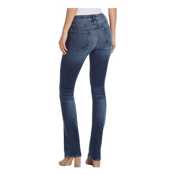 Frame Womens Le Mini Boot Denim Jeans Blondie Medium Wash Distress Boot Cut 31 - Picture 4 of 16